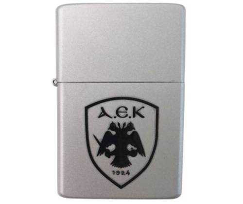 Ronson Αναπτήρας Λαδιού Πέτρας ΑΕΚ - Ασημί (ΑΕ236) - Τιμή: 34,50€