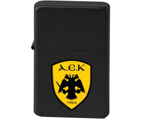 Ronson Αναπτήρας Λαδιού Πέτρας ΑΕΚ - Μαύρο (ΑΕ237) - Τιμή: 34,50€