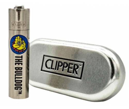 Clipper Lighter Metallic Large Silver - The Bulldog Amsterdam -  Price: 14,50€