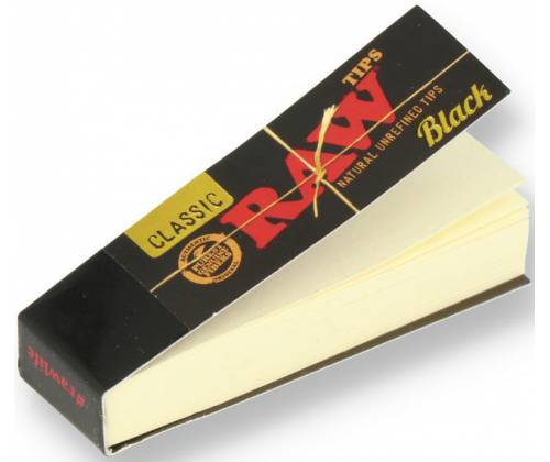RAW Tips Black Τζιβάνα Μαύρη - Aκατέργαστη 50φ. - Τιμή: 0,22€