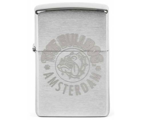ZIPPO Αναπτήρας The Bulldog Amsterdam - Brushed Chrome -  Price: 63,90€