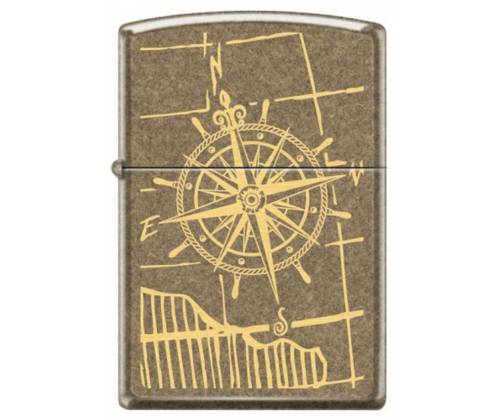 ZIPPO Αναπτήρας - 201FB Antique Brass Compass - Τιμή: 33,90€