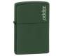 ZIPPO Lighter - 221ZL Green Matte With Zippo Logo -  Price: 30,90€