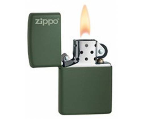 ZIPPO Lighter - 221ZL Green Matte With Zippo Logo -  Price: 30,90€