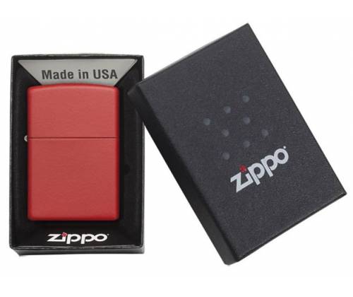 ZIPPO Lighter - 233 Red Matte -  Price: 26,50€