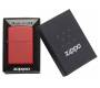 ZIPPO Lighter - 233 Red Matte -  Price: 26,50€