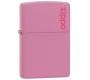 ZIPPO Lighter - 238 ZL Pink Matte With Zippo Logo -  Price: 30,90€
