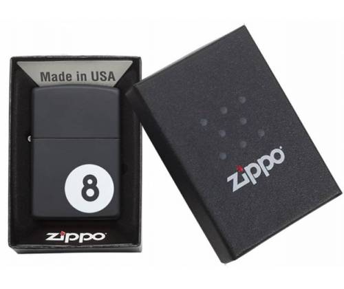 ZIPPO Αναπτήρας - Black Matte 8-Ball 28432 - Τιμή: 32,90€