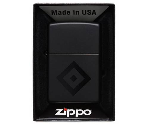 ZIPPO Αναπτήρας - Black Matt / Black Rhombus - Τιμή: 58,50€