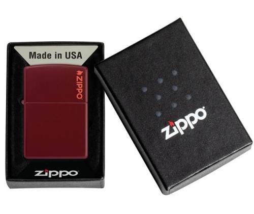 ZIPPO Lighter - 46021 ZL Merlot Red with Zippo Logo -  Price: 35,90€