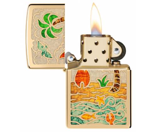 ZIPPO Lighter - 46140 Beach Day Design -  Price: 44,50€