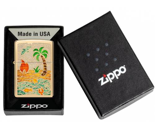 ZIPPO Lighter - 46140 Beach Day Design -  Price: 44,50€