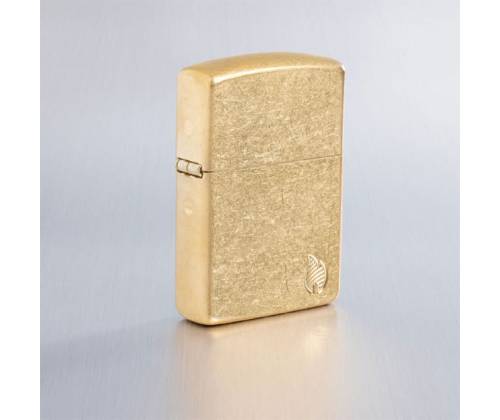 ZIPPO Lighter - Armor® Tumbled Brass Flame (46398) -  Price: 48,50€
