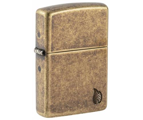 ZIPPO Αναπτήρας - Armor® Antique Brass Flame (46400) - Τιμή: 63,50€