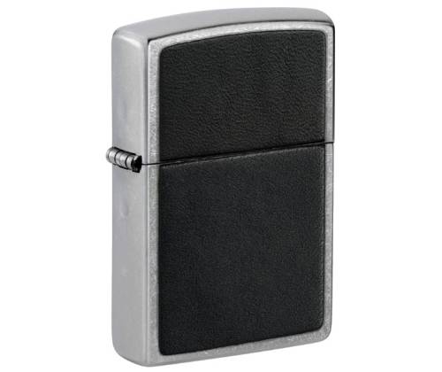 ZIPPO Lighter - Street Chrome Black Leather (46778) -  Price: 33,90€