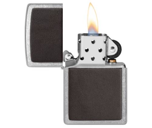 ZIPPO Αναπτήρας - Street Chrome Brown Leather (46782) - Τιμή: 33,90€
