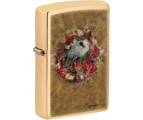 ZIPPO Lighter - Spazuk - Bird and Roses (48329) -  Price: 55,50€
