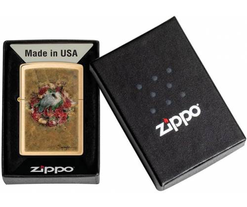ZIPPO Lighter - Spazuk - Bird and Roses (48329) -  Price: 55,50€