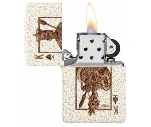 ZIPPO Lighter - 48552 Rick Rietveld Ace Skull Design -  Price: 45,90€