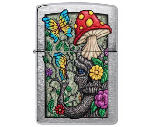 ZIPPO Lighter - 48635 Freaky Nature Mushroom Village Design -  Price: 31,50€