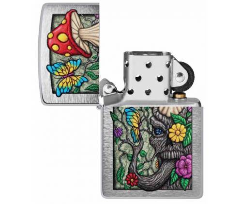 ZIPPO Lighter - 48635 Freaky Nature Mushroom Village Design -  Price: 31,50€