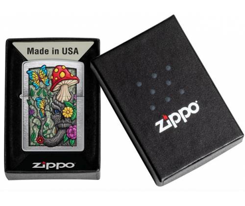 ZIPPO Lighter - 48635 Freaky Nature Mushroom Village Design -  Price: 31,50€
