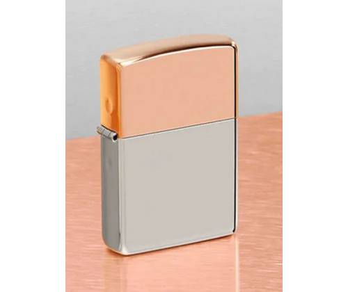 ZIPPO Αναπτήρας Bimetal Case Lighter - Sterling Silver Lid (48695) -  Price: 359,00€