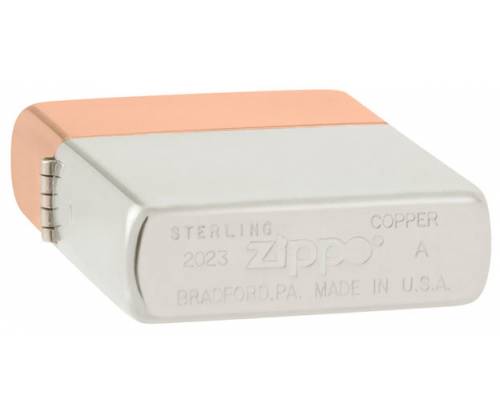 ZIPPO Αναπτήρας Bimetal Case Lighter - Sterling Silver Lid (48695) -  Price: 359,00€