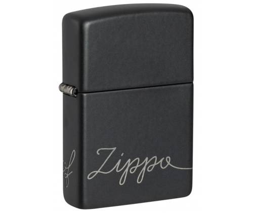 Zippo Lighter - 48979 Black Logo -  Price: 39,40€