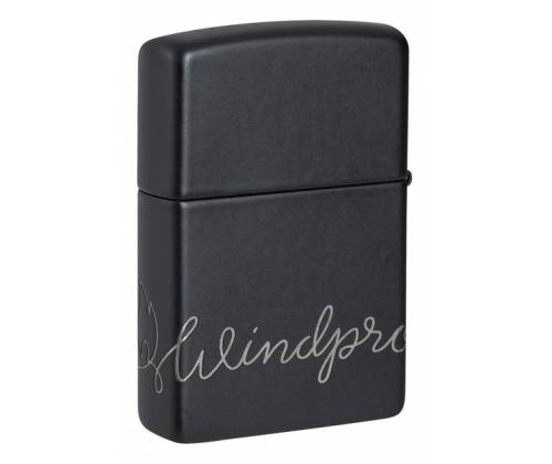 Zippo Lighter - 48979 Black Logo -  Price: 39,40€