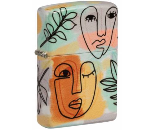 ZIPPO Αναπτήρας - 49352 Abstract Faces -  Price: 41,50€