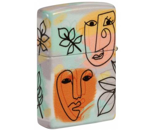ZIPPO Αναπτήρας - 49352 Abstract Faces -  Price: 41,50€