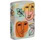 ZIPPO Αναπτήρας - 49352 Abstract Faces -  Price: 41,50€
