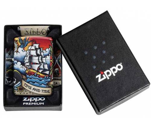 ZIPPO Lighter - 49532 Nautical Tattoo Design -  Price: 49,60€