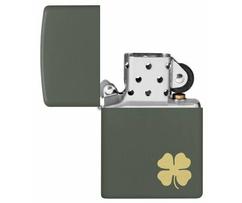 ZIPPO Lighter - 49796 Four Leaf Clover Design -  Price: 34,50€