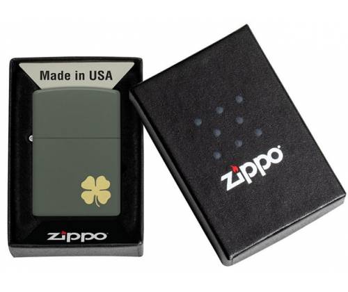 ZIPPO Lighter - 49796 Four Leaf Clover Design -  Price: 34,50€