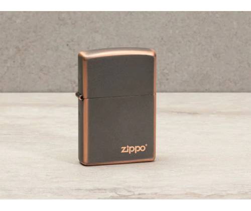 ZIPPO Αναπτήρας - 49839ZL Rustic Bronze με Λογότυπο Zippo - Τιμή: 49,90€
