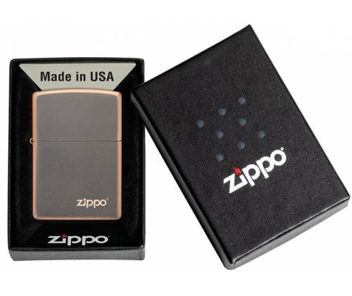 ZIPPO Αναπτήρας - 49839ZL Rustic Bronze με Λογότυπο Zippo - Τιμή: 49,90€