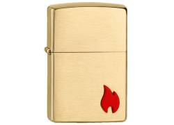 ZIPPO Lighter - Emblem Attached Brushed Brass (2007965)