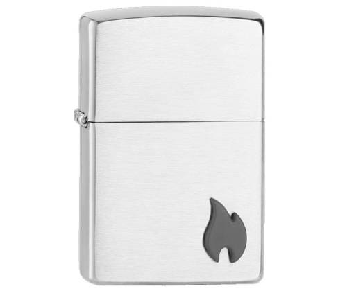 ZIPPO Lighter - Emblem Attached Brushed Chrome (2007964) -  Price: 49,90€