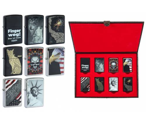 Zippo Luxury Box Set with 8 Lighters - Collectible -  Price: 345,00€
