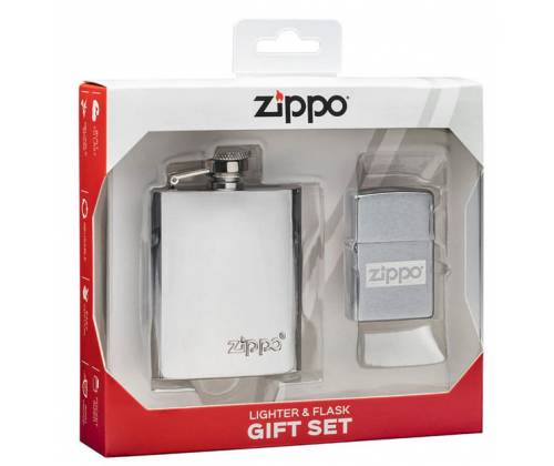 Zippo Gift Set Φλασκί Ποτού Mini 90ml & Αναπτήρας Zippo - Τιμή: 48,50€