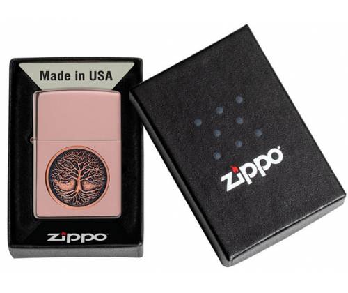 ZIPPO Αναπτήρας - 49638 Tree of Life Rose Gold - Τιμή: 55,00€