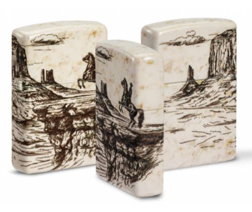 ZIPPO Lighter - Wild West Scene 540° -  Price: 79,50€