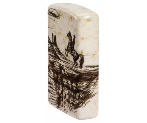ZIPPO Lighter - Wild West Scene 540° -  Price: 79,50€