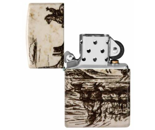 ZIPPO Lighter - Wild West Scene 540° -  Price: 79,50€