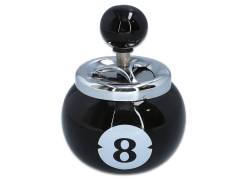 Ceramic Ashtray Windproof Spin - 8 Ball Design