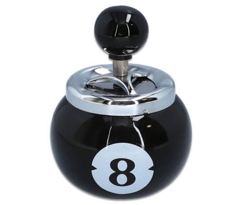 Ceramic Ashtray Windproof Spin - 8 Ball Design -  Price: 7,70€