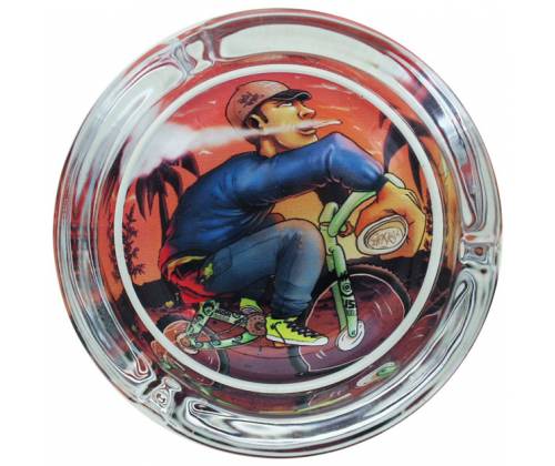Beuz Τασάκι Γυάλινο Διαφανές - Bike 9cm - Τιμή: 5,50€