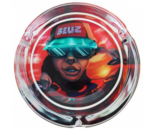 Beuz Τασάκι Γυάλινο Διαφανές - DJ Beuz 9cm - Τιμή: 5,50€